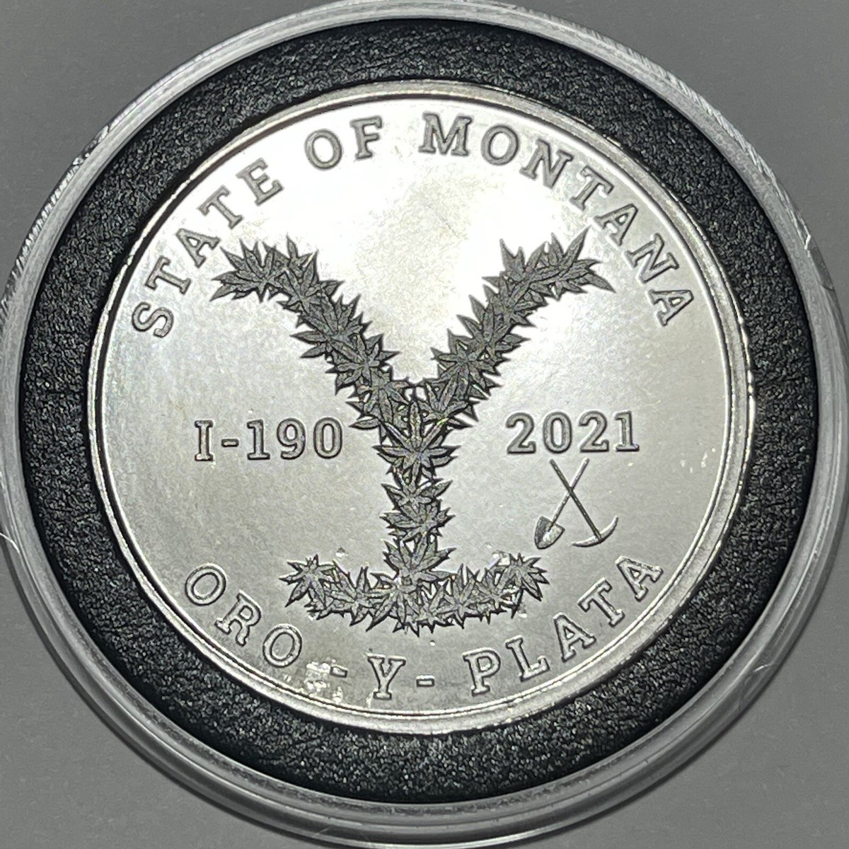 Montana Legalized Nature Medicine Cannabis Coin 1 Troy Oz .999