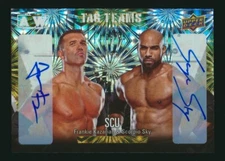 2021 Upper Deck AEW Auto Pyro /25 #69 Tag Teams Frankie Kazarian Scorpio Sky