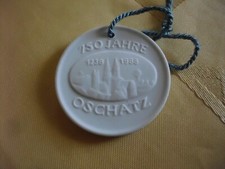 Niemcy Miśnia - Porcelanowy medal „750 lat Oschatz 1988” 1238-1988