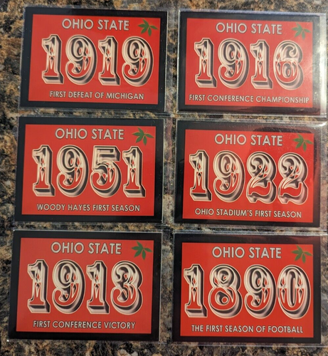 2004-09 TK Legacy Ohio State Milestones 6 Card Lot OS1 OS2 OS3 OS4 OS6 ...