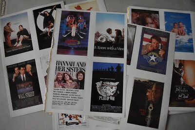 VINTAGE HOLLYWOOD UNIQUE Lot of (80) Mini Posters Movie One Sheets 
