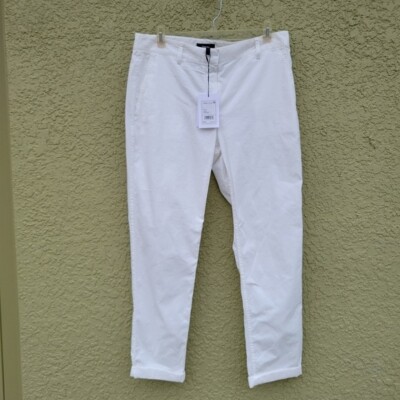 NWT Theory Trecca 2 Cuff White Pants | eBay display picture 1