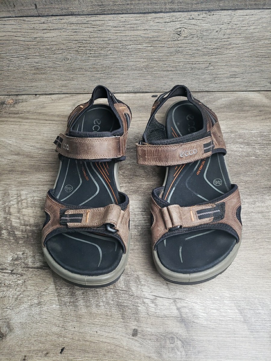 Ecco Yucatan Sandals Mens 46 US12 Casual Hiking Performance Leather Brown Strap Yucatan Sandals – COMFORT ONE SHOES main image 4