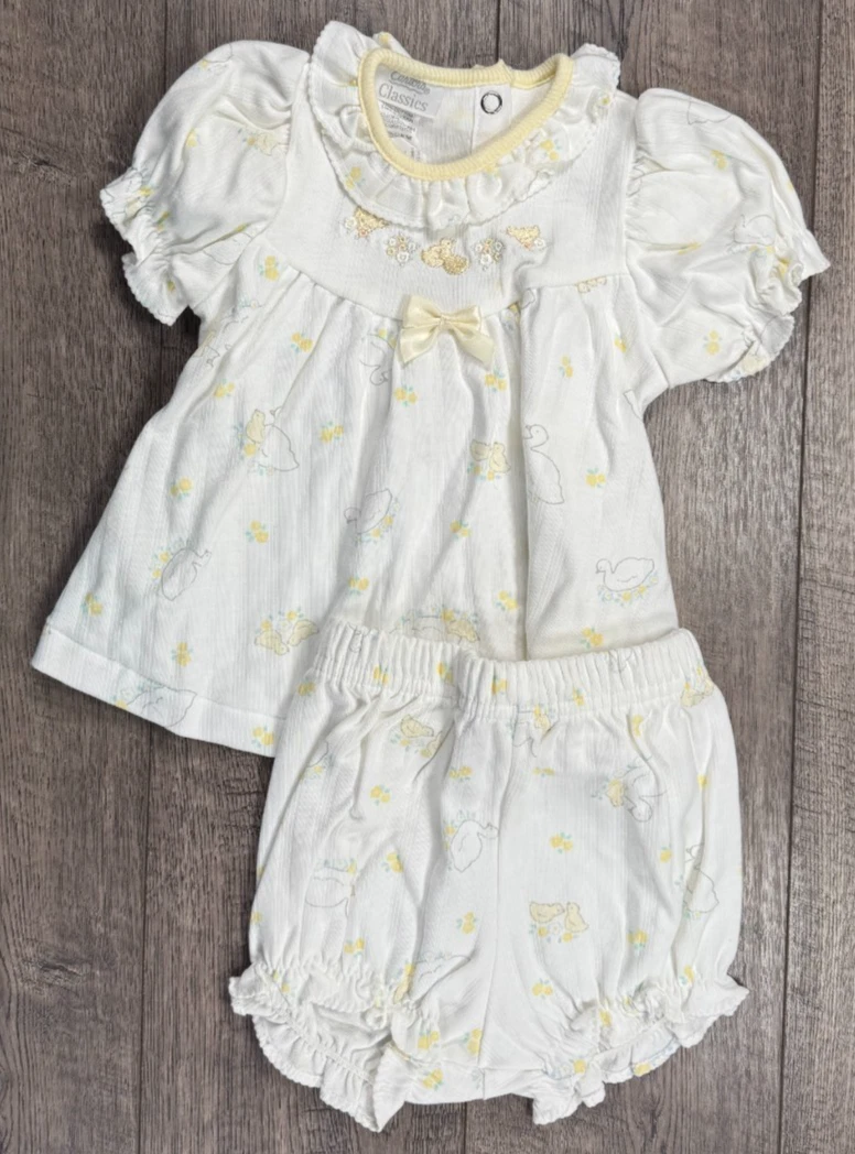 Baby Girl Clothes Nwot Vintage Classics Carter's 3-6 Month 2pc Duck Dress
Opens in a new window or t