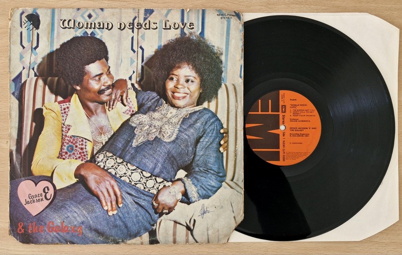 Grace Jackson 'E' & The Galaxy Woman Needs Love Vinyl LP 1979 Afro Reggae EMI 