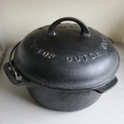 Griswold No. 7 Vintage Cast Iron Dutch Oven with Tite Top Lid