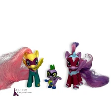 My Little Pony - Friendship Is Magic - Power Ponies Masked Princesses With Spike
