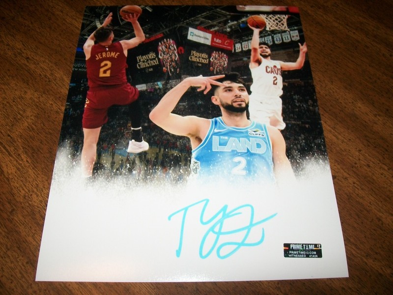 TY JEROME AUTO SIGNED AUTO 8X10 PHOTO CLEVELAND CAVALIERS #2