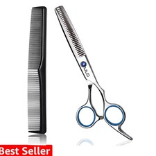 Professional Thinning Shears with Comb - 6.5  Japanese Stainless Steel Textur...