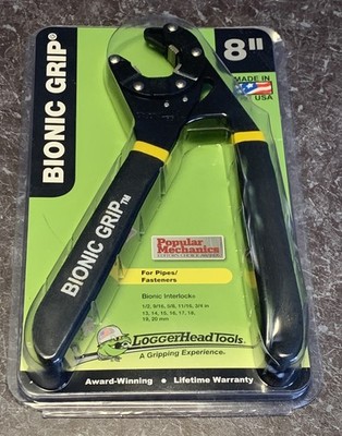 LoggerHead Tools Bionic Grip Metric and SAE Adjustable Wrench 8 '' Brand New