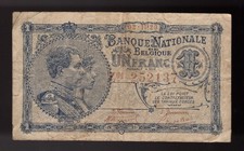 1920 Belgium 1 Franc Pic# 92 #2