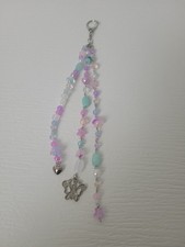 Beaded Keychains, Handmade Keychains, Keychains, Pink Keychains, Handcrafted