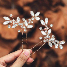 Crystal Bride Wedding Hair Pins Rhinestone Bridal Hair Pieces Wedding Hair Acces