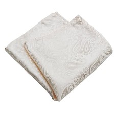 Paisley Pocket Squares for Men, Mens Handkerchiefs Suit Pocket Square for Beige