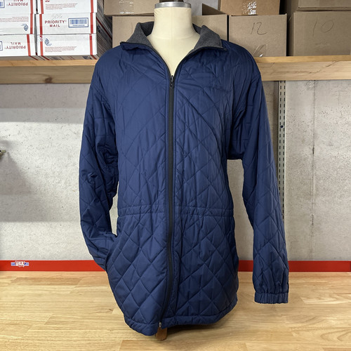 Vtg LL Bean Reversible Fleece Quilted Jacket Men’s 2XLT Blue/Gray