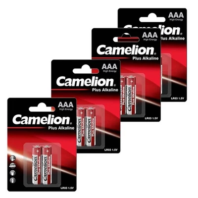 8x CAMELION Piles Alcalines AAA Plus 1,5V LR03 MN2400 E92 - Photo 1/3