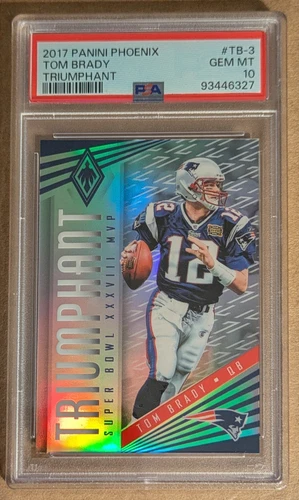 2017 Panini Phoenix #TB-3 Tom Brady Triumphant PSA 10 GEM MINT