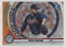 2020 Bowman Scouts Top 100 Chrome Orange Refractor 22/25 Bryse Wilson 0g13