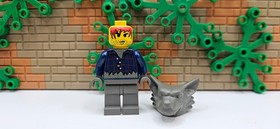 (S6/5/8) Lego Studios hrf006 Werewolf, Dark Gray Head 1380