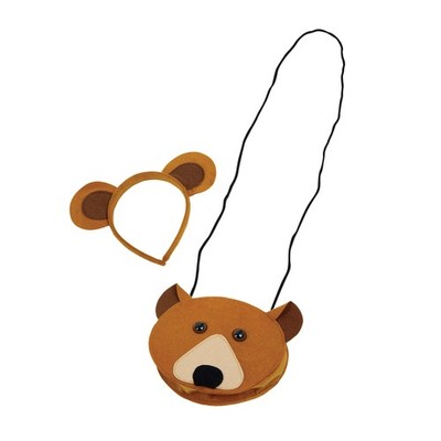 Bristol Novelty - Tasche und Stirnband-Set, Bär (BN555)