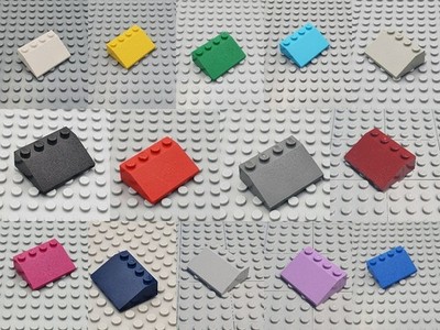 LEGO  3297 - 4x Dachstein Schrägstein Slope Brick 3x4 - versch. Farben