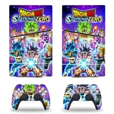 Console Decal Skin DRAGON BALL Vinyl Sticker Compatible PS5 Slim Disk Control