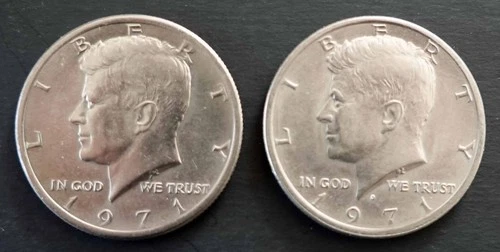 KENNEDY HALF DOLLARS -- 1971 -- Philadelphia & Denver Mints