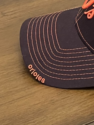 Orioles New Era Cap O's Hat 39Thirty Flex Fit MLB Black 3D embroidered Stitching - Picture 8 of 17