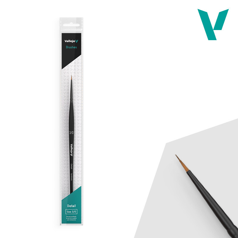 Vallejo Detail - Round Synthetic Brush No. 3/0 - B02030