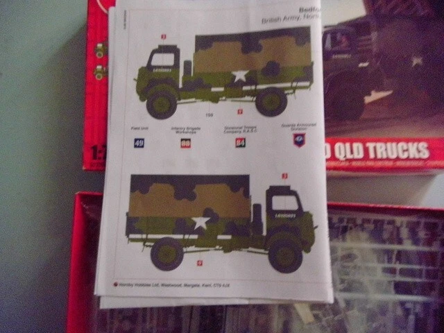 AIRFIX   1/76  BEDFORD QLT E BEDFORD QLD TRUCKS (2 KIT IN BOX) NEW SEALED - Immagine 3 di 4