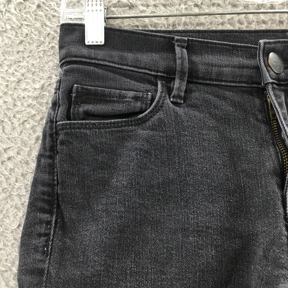 Pantalones de mezclilla Ann Taylor Loft súper ajustados para mujer 26/2 (en realidad 29x29,5) negros tiro bajo Foto 4 de 4