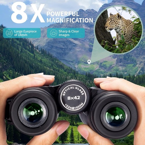 8x42 Waterproof HD Binoculars with Phone Mount - Perfect for Outdoor Adventures - Picture 5 of 9