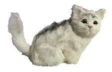 Cat Kitten Fur Figurine JJ