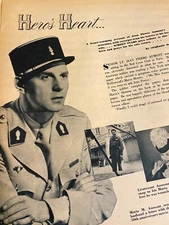 Jean Pierre Aumont, Two Page Vintage Clipping, a