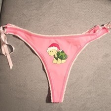 Panty Panties M Turtle Thong Side Tie Low Rise Bikini Vintage Aeropostale New