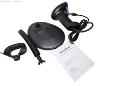 NetumScan Handheld USB 1D Barcode Scanner with Stand