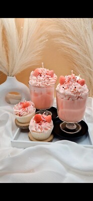 Strawberry Cheesecake Dessertkerze