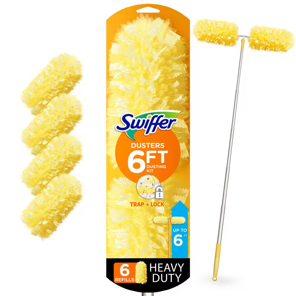 Super Extendable Dusting Kit with Heavy Duty Refills (1-Handle, 4-Dusters)(Case