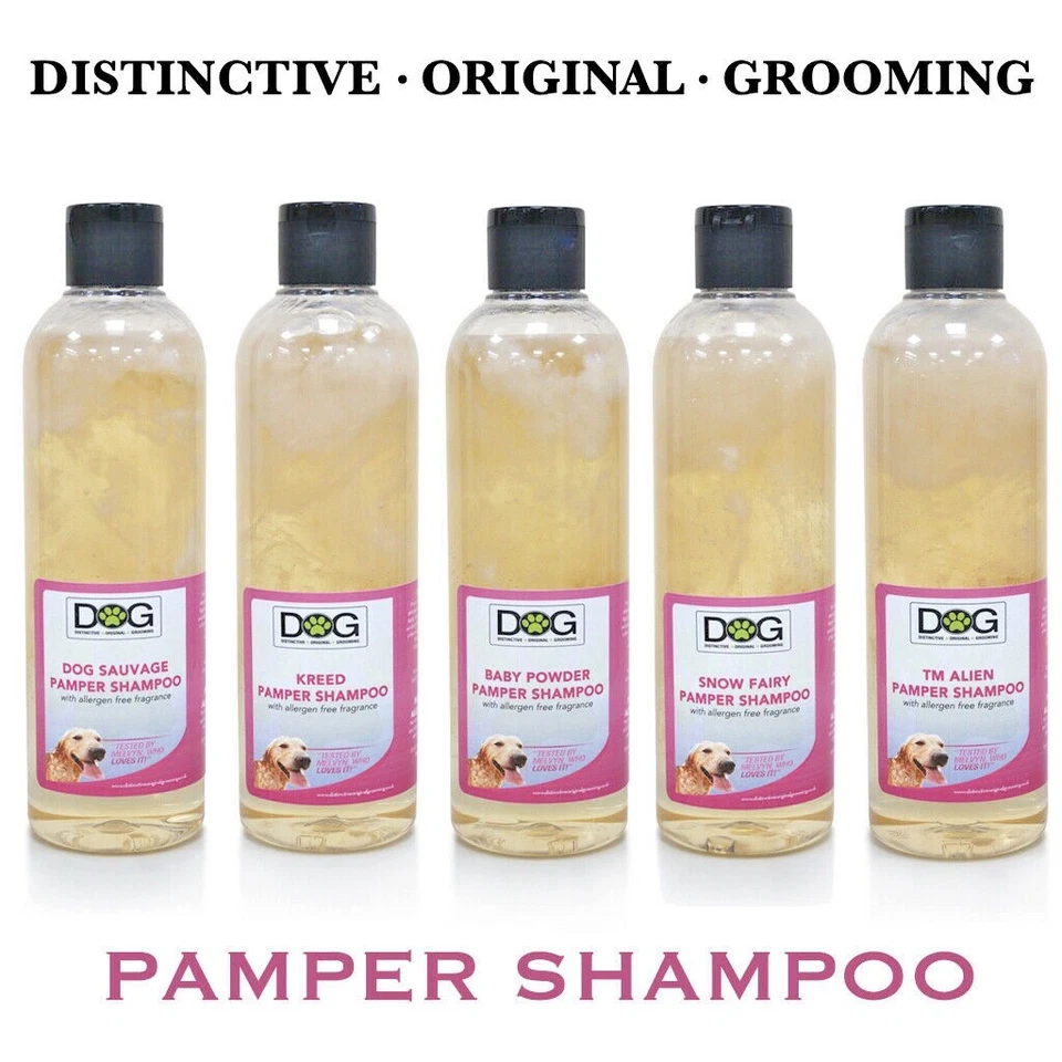 DISTINCTIVE ORIGINAL GROOMING 250ml Dog Shampoo - Natural Puppy Shampoo Cologne - Grooming Healthy Shiny Coat