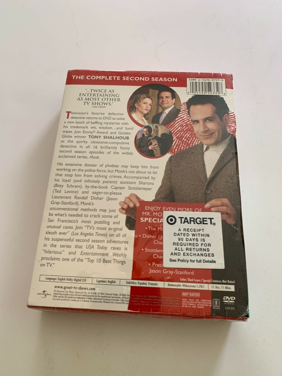 Monk The Complete Season Two DVD Factory Sealed | eBay