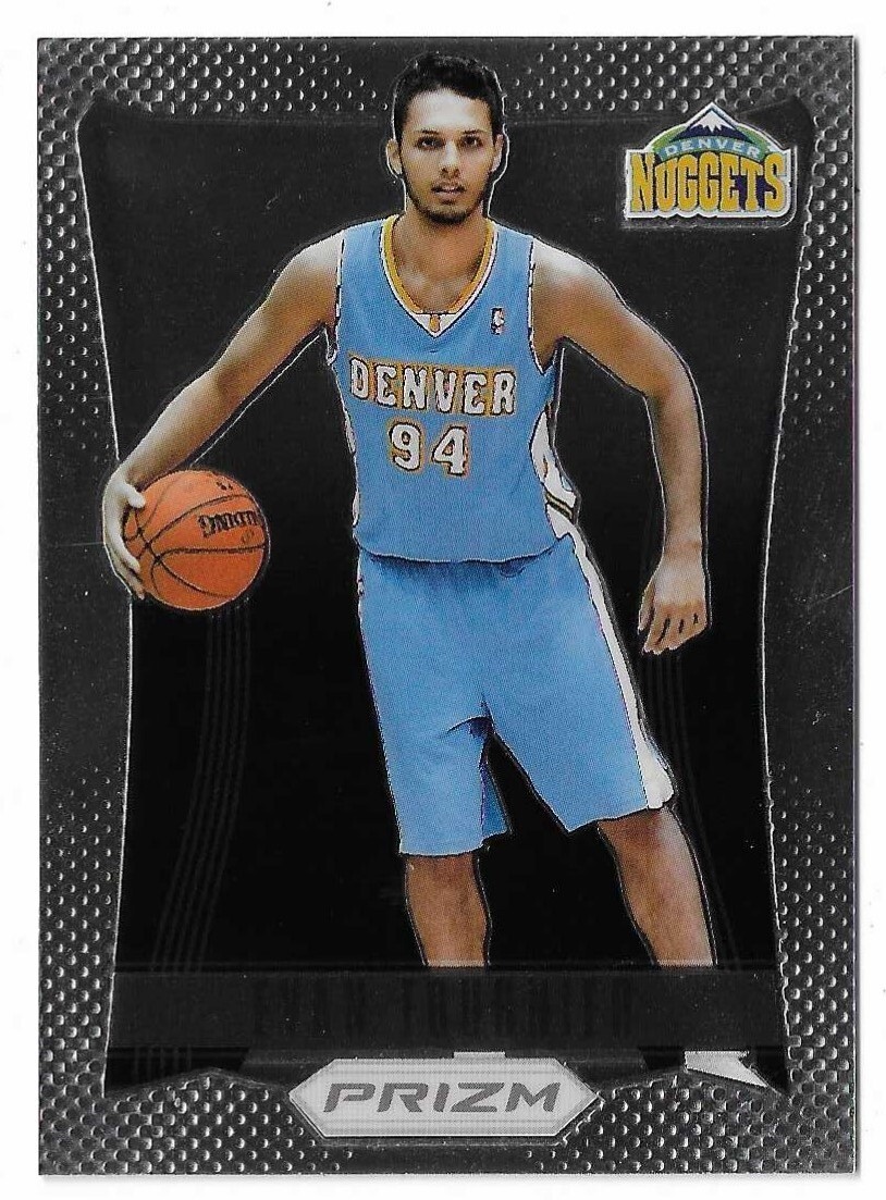 2012-13 Panini Prizm Basketball Evan Fournier Rookie Card #257 Denver Nuggets RC