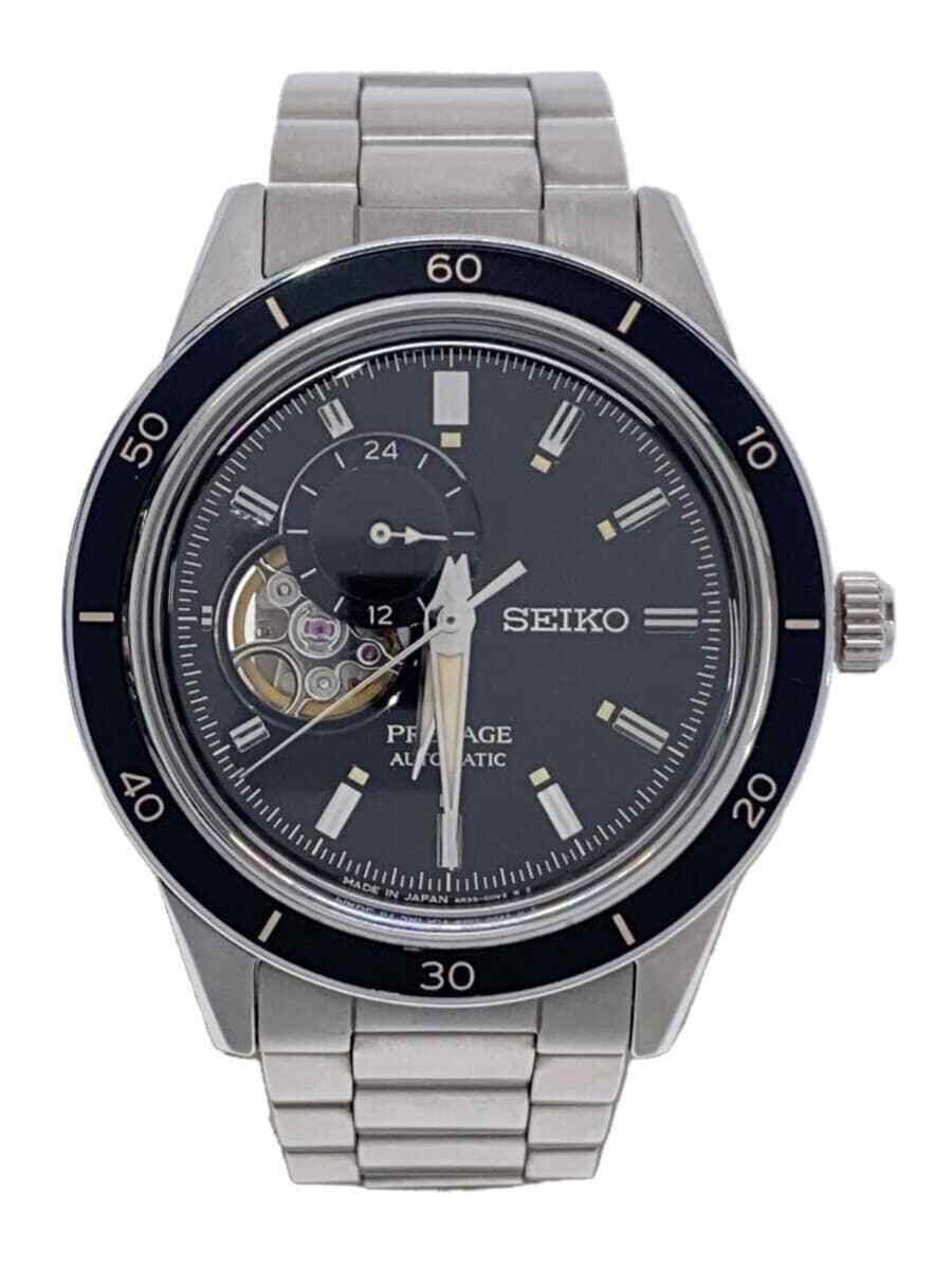 Seiko Presage 4R39-00Z0 Open heart St.Steel Black Slv 24j Seiko Presage 4R39-00Z0 Open heart St.Steel Black Slv 24j