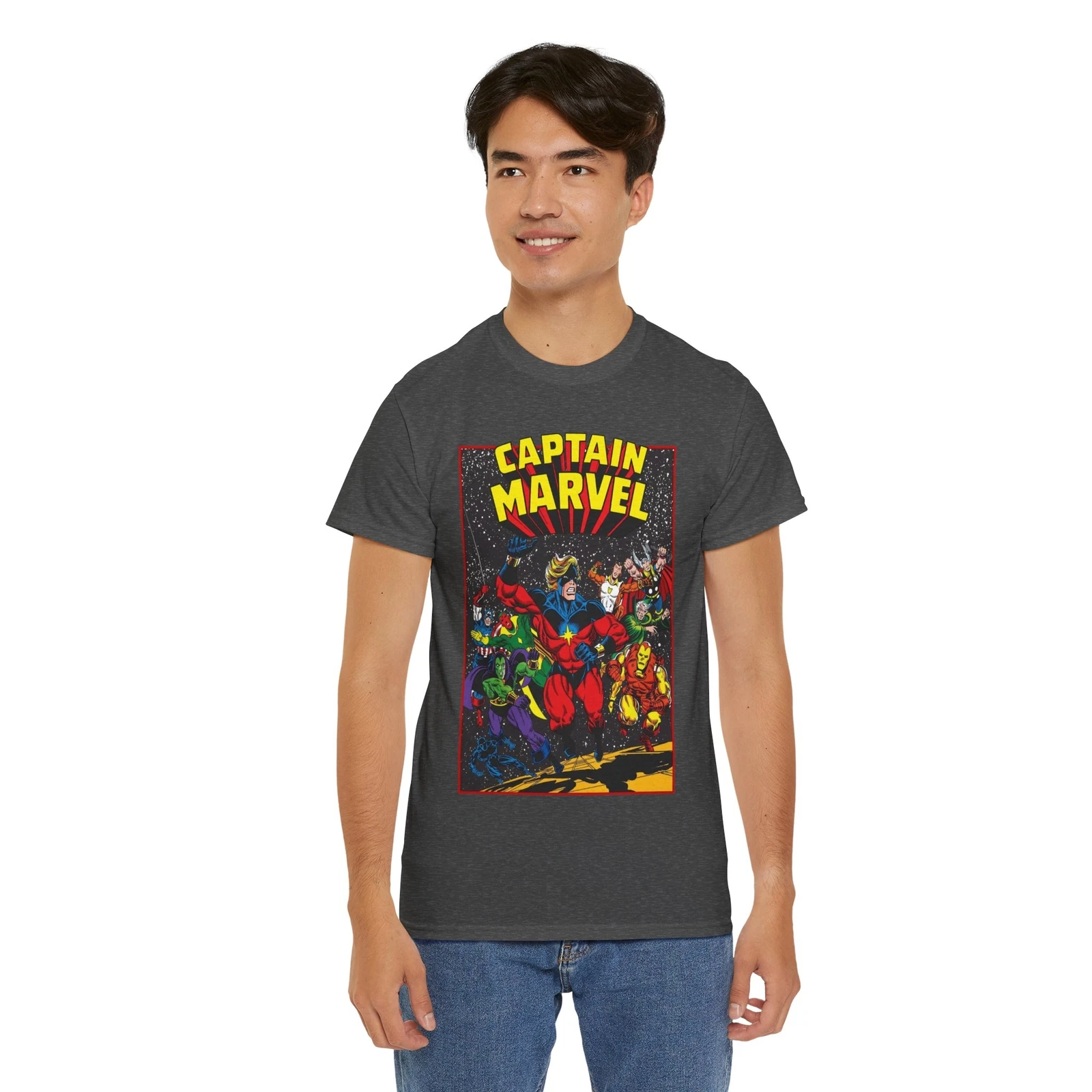 Captain Marvel T-Shirt - Marvel Comics - Jim Starlin Art - Mar-Vell - Kree