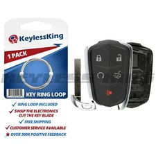 New Key Fob Shell Pad Case for Cadillac ATS CT6 CTS SRX XT5 XTS Entry Remote