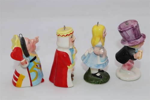 (4)Figure Vintage Company Of Friends Alice in Wonderland 1979 porcelain Ornament - Picture 5 of 6