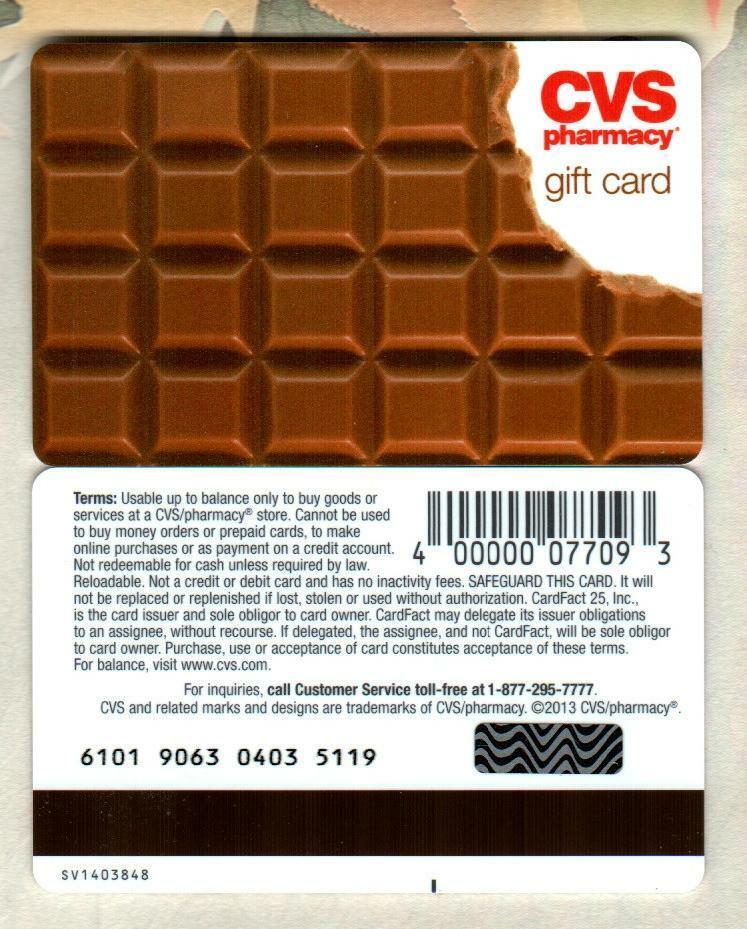 CVS Pharmacy * Used Collectible Gift Card NO VALUE * SV1607064