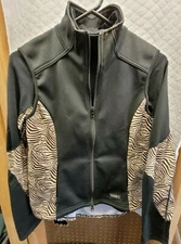 Kerrits Shirt and Vest in Black with Zebra highlights - Size Small