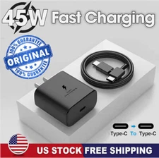 Original 45W Fast Wall Charger+Type C Cable For Samsung A06 A16 A26 A36 A35 A56