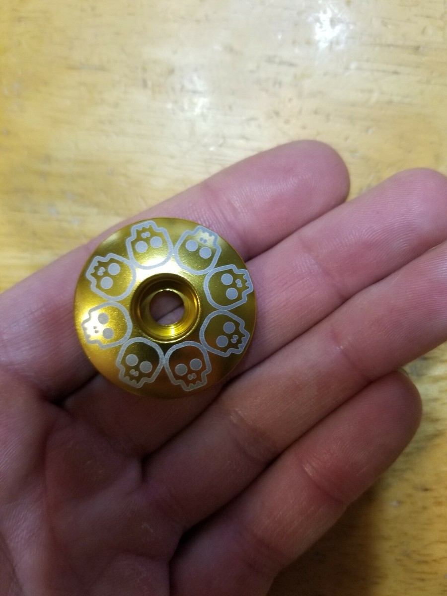 Skull Ring Bike Headset Top Cap 1/8