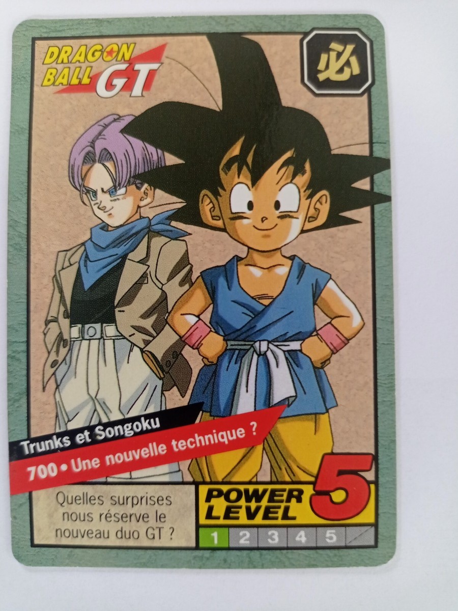 Carte Dragon Ball Z GT Le Grand Combat Numéro 700 Power Level